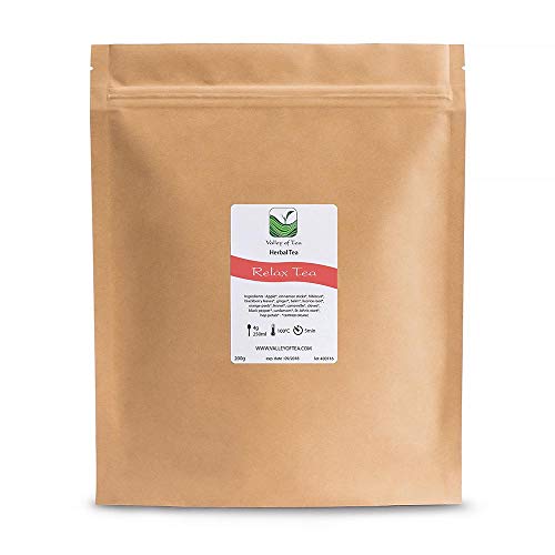 Relax Tisane Té Mezcla Organico - Infusión Alivia La Ansiedad Y Alivia El Estrés - Té A Dormir 100g