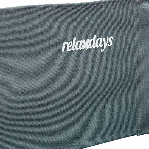 Relaxdays Silla Director Plegable para Maquillaje, Camping y Pesca, Aluminio, Gris, 85 X 56 X 45 cm
