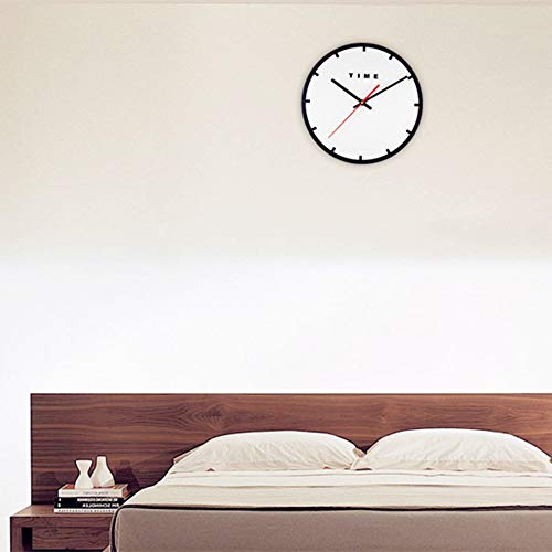 Reloj de pared yaoyao de 28 cm, acrílico, minimalismo, silencioso, movimiento de cuarzo, más preciso y moderno, adecuado para muchas ocasiones, como dormitorio, cocina, sala de estar