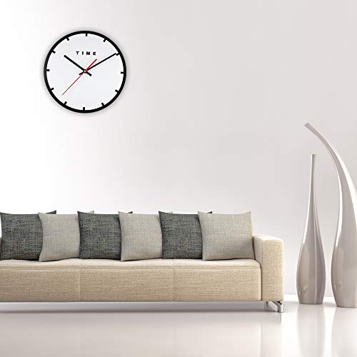 Reloj de pared yaoyao de 28 cm, acrílico, minimalismo, silencioso, movimiento de cuarzo, más preciso y moderno, adecuado para muchas ocasiones, como dormitorio, cocina, sala de estar