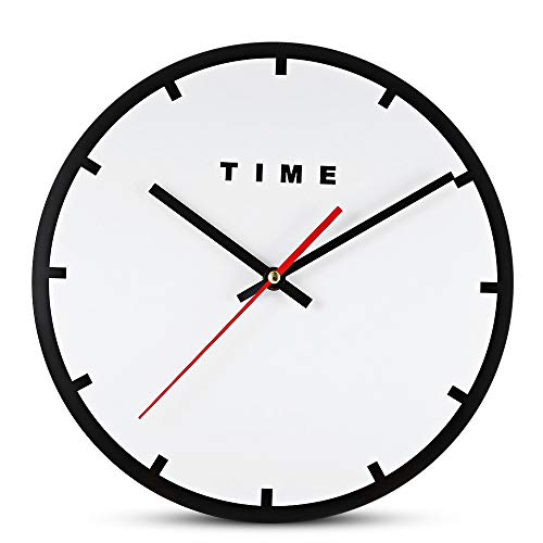 Reloj de pared yaoyao de 28 cm, acrílico, minimalismo, silencioso, movimiento de cuarzo, más preciso y moderno, adecuado para muchas ocasiones, como dormitorio, cocina, sala de estar