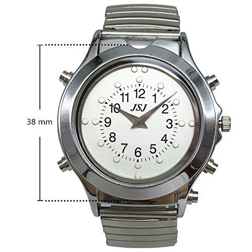 Reloj de Pulso con Marcas en Braille para Táctil y Voz En Español