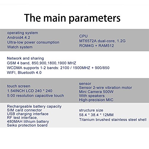 Reloj inteligente de llamada, sistema Android de pago, con fotos y contador de pasos, reloj deportivo (color : B)
