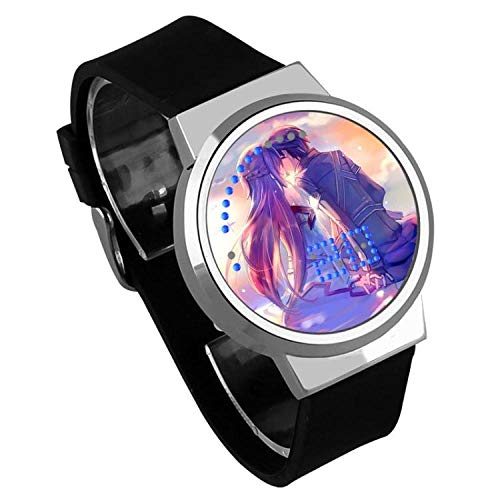 Relojes de Pulsera Sword Art Online Sao Watch Anime Periférico Impermeable Pantalla Táctil Reloj para Estudiantes Masculinos Y Femeninos  P