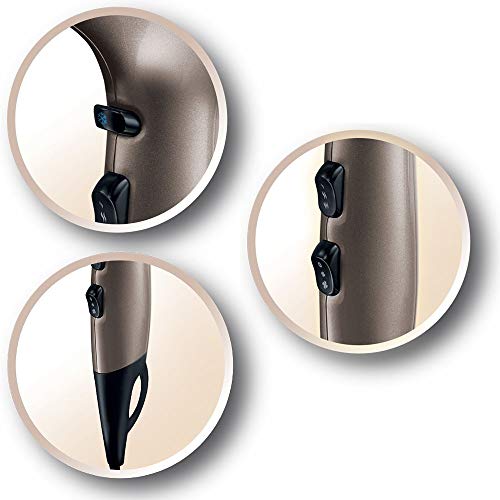 Remington Keratin Protect AC8002 Secador de Pelo Profesional, Secador Iónico, Difusor y Concentradores, 2200W, Bronce, Keratina y Aceite de Almendras