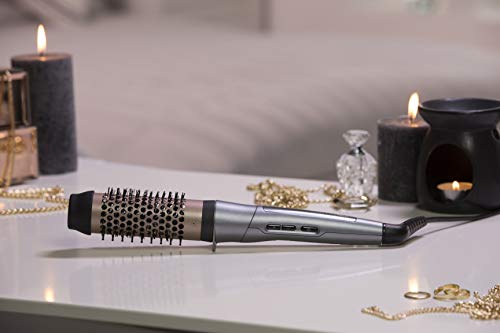 Remington Keratin Protect CB8338, Cepillo con Barril Térmico de 38 mm, Cerámica Avanzada con Queratina y Aceite de Almendras, hasta 180º C, Pantalla Digital