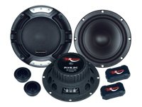 Renegade RX6.2C Ovalado De 2 vías 200W Altavoz Audio - Altavoces para Coche (De 2 vías, 200 W, 100 W, 4 Ω, Neodimio, 5,7 cm)