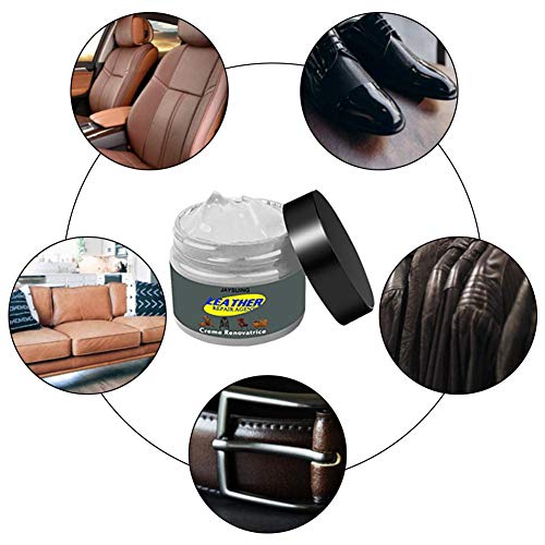 Reparación de cuero Sofá de crema Kit de reparación de cuero Sin desvanecimiento Hidratante de cuero Renovación duradera Agente de reparación Cera teñida