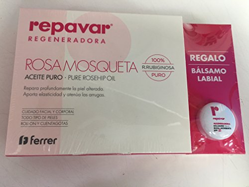 REPAVAR ACEITE ROSA DE MOSQUETA 15ML + REGALO BÁLSAMO LABIAL SPF15 10ML