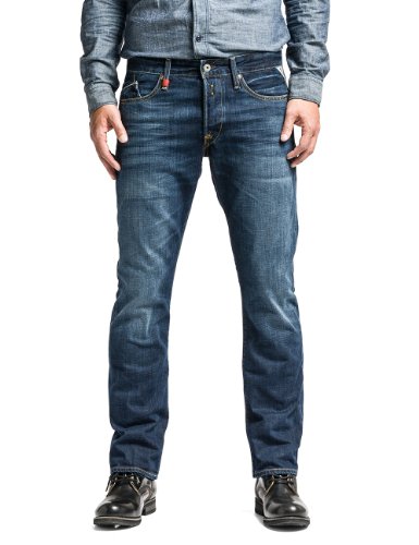 Replay Waitom, Jeans Hombre, Azul (Blue Denim), W33/L32 (Talla del fabricante: 33)