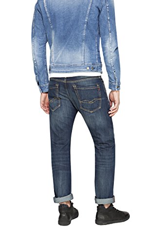 Replay Waitom, Jeans Hombre, Azul (Blue Denim), W33/L32 (Talla del fabricante: 33)