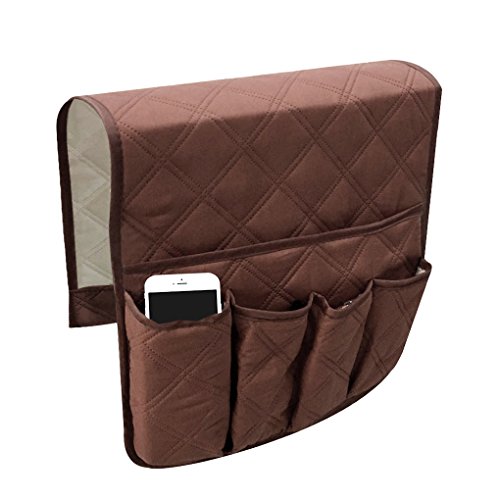 Reposabrazos sofá sede Titulaire sofá Sofa silla Caddy cama estable bolsa almacenamiento almacenaje suspendida reposabrazos con bolsillos para mando a distancia TV Teléfono iPad libro revistas