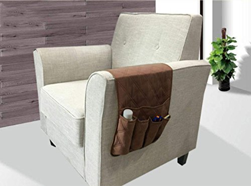 Reposabrazos sofá sede Titulaire sofá Sofa silla Caddy cama estable bolsa almacenamiento almacenaje suspendida reposabrazos con bolsillos para mando a distancia TV Teléfono iPad libro revistas