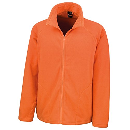 Result Core - Forro polar Modelo Micron anti-bolas hombre caballero (Grande (L)/Naranja)
