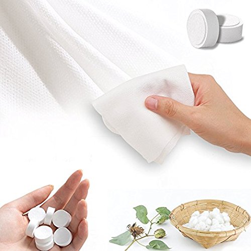 reton 100 piezas Mini portátil comprimido desechables Toallas Algodón/Home/de viaje para actividades al aire libre/de salón de belleza