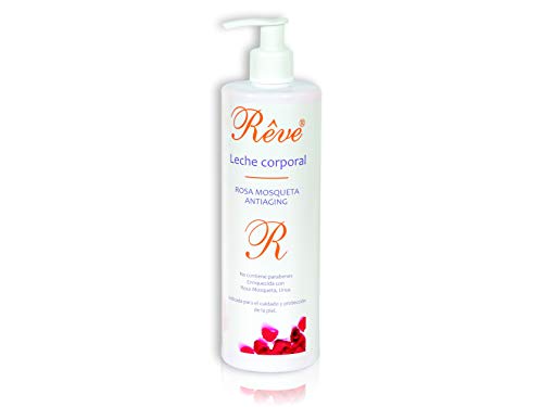 REVE Pack 3 Productos Linea Rosa Mosqueta (1 Crema Hidratante Facial 50 ml + 1 Leche Corporal 500 ml + 1 Crema de Manos 75 ml)