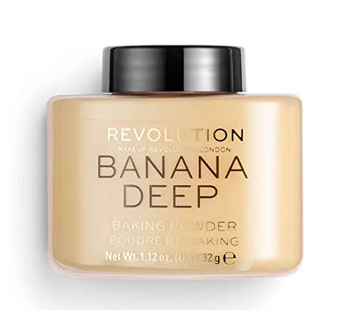 Revolution Banana Deep - Polvos sueltos para fijar el maquillaje