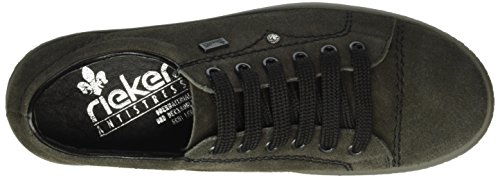 Rieker M6104 - Zapatillas para mujer, color Gris (graphit/45), talla 39 EU