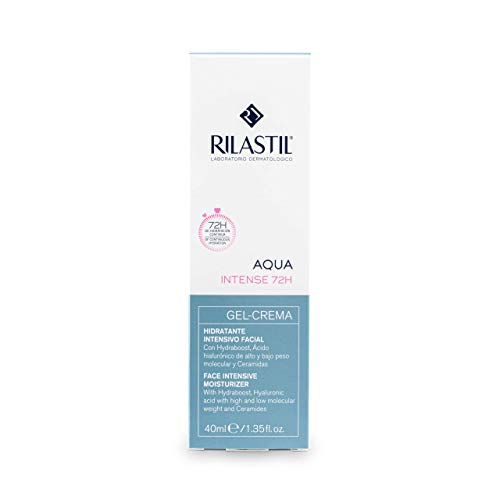 Rilastil Aqua Intense 72 h - Gel Crema Facial, Hidratante Intensivo para Todo Tipo de Pieles - 40 ml