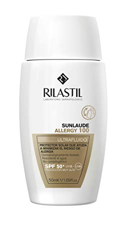 Rilastil Sunlaude Allergy 100 - Ultrafluido Protector Solar que Minimiza el Riesgo de Alergia - 50 ml