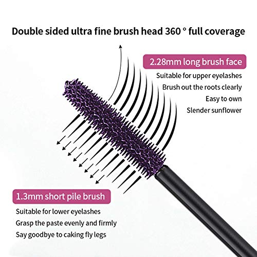 Rímel de color, rizo natural, grueso, impermeable, hipoalergénico y duradero, maquillaje sin manchas, prebase para alargar las pestañas