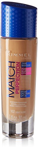 Rimmel Match Perfection Foundation, Light Nude, 1 Fluid Ounce by Rimmel