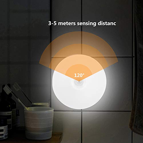 Riuty Luz de Noche LED, l¨¢mpara de Sensor de Cuerpo Humano infrarrojo con im¨¢n para dormitorios, armarios, pasillos (2#)