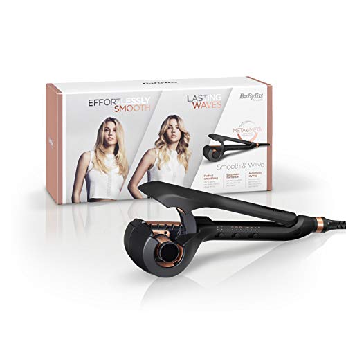 Rizador BaByliss Smooth and Wave Secret, para pelo rizado y suave, ultrarrápido, recuperación de calor, 2662U