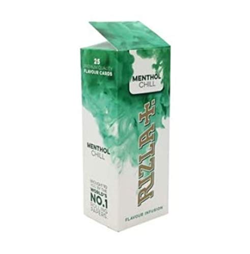 Rizla Flavour Infusions - Tarjeta de infusiones de mentol Chill Box de 25 unidades