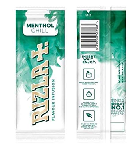 Rizla Flavour Infusions - Tarjeta de infusiones de mentol Chill Box de 25 unidades