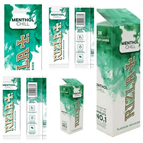 Rizla Flavour Infusions - Tarjeta de infusiones de mentol Chill Box de 25 unidades
