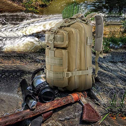 Roaring Fire Mochila táctica militar de asalto EDC al aire libre, mochila de trekking, mochila de 30 l ejército Molle Bug Out, bolsa para ir a casa para EDC, uso táctico, camping, senderismo, caza