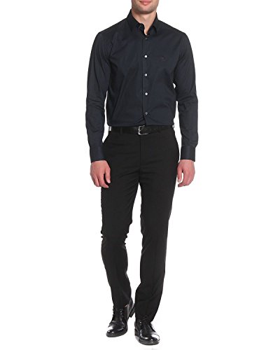 Roberto Cavalli - Camisa Slim Fit para Hombre FSR700 - Negro, 40