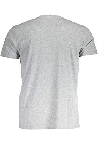 Roberto Cavalli FST666 - Camiseta de manga corta para hombre gris Medium