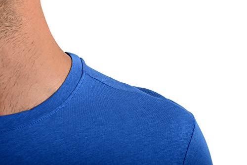 Roberto Cavalli GST644 - Camiseta de manga corta para hombre azul XXL