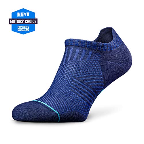 ROCKAY Accelerate - Calcetines Deportivos con Talón de Compresión para Hombres y Mujeres, Running, Anti-ampollas y con Soporte de Arco (1 par)
