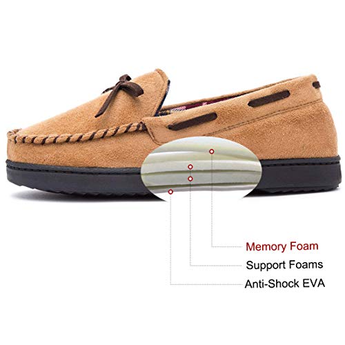 RockDove De Las Mujeres de Minnesota mocasín Zapatilla con Espuma de Memoria 10 M US Bronceado