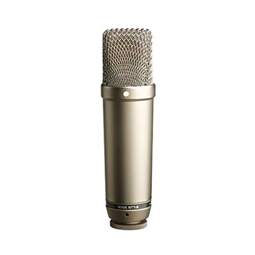 Rode NT1-A - Micrófono de Diafragma Grande para Estudios de Grabación, color Plateado