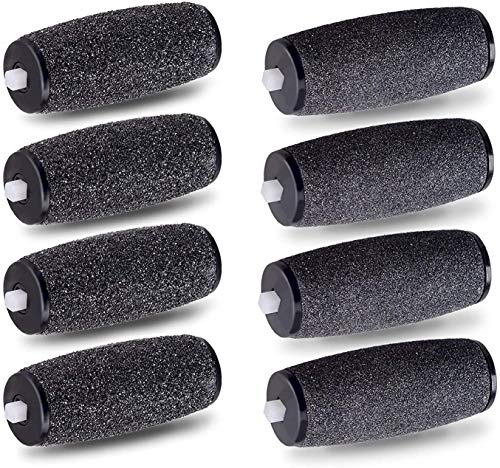 Rodillos de repuesto E-Cron compatible con Scholl Velvet Smooth Diamond Express Pedi, eliminador de asperezas duras y suaves, 8 recambrio.