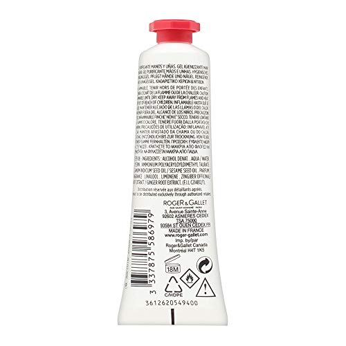 Roger & Gallet Gingembre Rouge Gel Purifiant Mains Y Ongles 30 Ml - 30 ml.