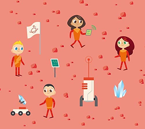 Roll'eat - Boc'n'Roll Kids Bolsa Merienda Porta Sandwich Ecológica y Reutilizable sin BPA, Space Rojo