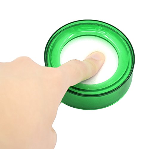 Ronda de plástico de la yema del dedo humedecedor de dinero de esponja para contar cajero bancario