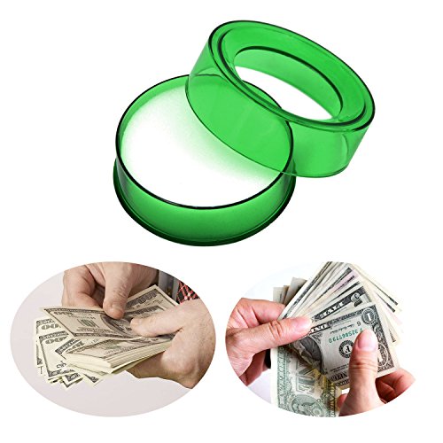 Ronda de plástico de la yema del dedo humedecedor de dinero de esponja para contar cajero bancario