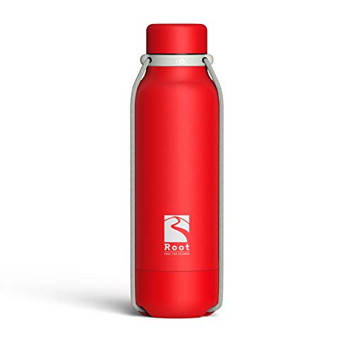Root-FTC Botella térmica de Acero Inoxidable con Doble Pared y tapón antigoteo de 530 ml, 700 ml y 940 ml - Disponible en 10 Colores - Mantenga Las Bebidas frías/Calientes ~ 24 Horas