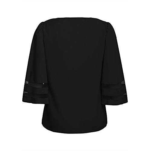Ropa Camisetas Mujer,ZODOF Camisas Mujer Verano Elegantes Strapless Encaje Casual Tallas Grandes Camisetas Mujer Manga Corta Camiseta Blusas Tops para Mujer Fiesta en la Playa
