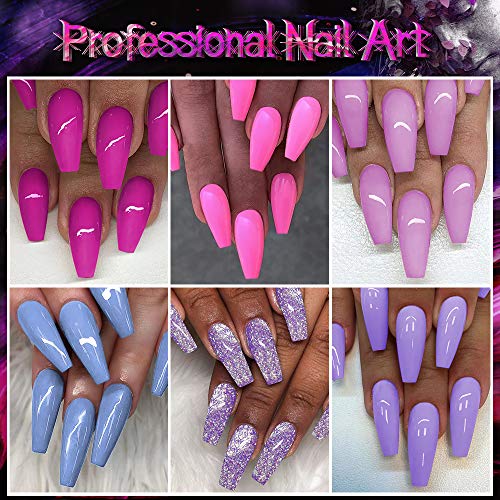 ROSALIND Esmaltes Semipermanentes Pastel de Uñas en Gel UV LED, 6 Colores Kit de Pintauñas Semipermanente, Esmaltes en Gel Soak Off 10ml