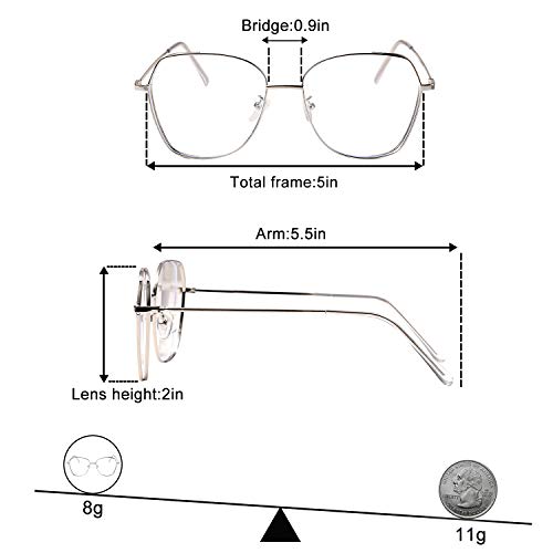 ROSA&ROSE Gafas para Ordenador Anti luz Azul - Gafas con Filtro de luz Azul bloqueo de luz azul Evita la Fatiga Ocular para Hombre y Mujer