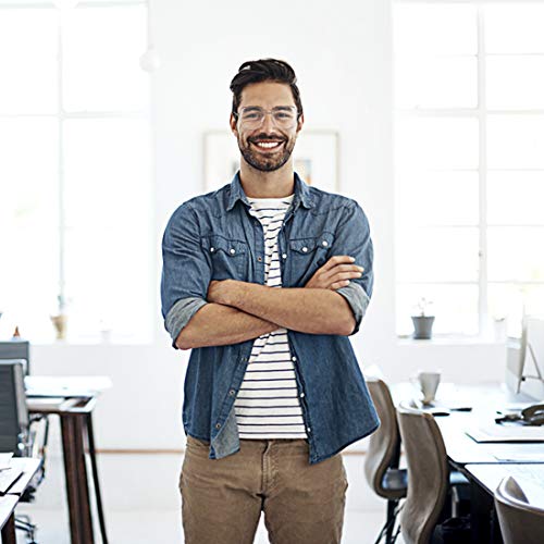 ROSA&ROSE Gafas para Ordenador Anti luz Azul - Gafas con Filtro de luz Azul bloqueo de luz azul Evita la Fatiga Ocular para Hombre y Mujer