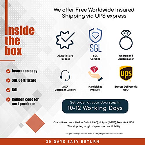 Rosec Jewels 18 quilates oro amarillo Octagone Pink Piedra creada en laboratorio rosa.