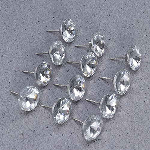 ROSENICE 25mm Coser Botones de Tapicería de Cristal de Diamantes Clavos de Pared Decoración del Sofá 20 Unids